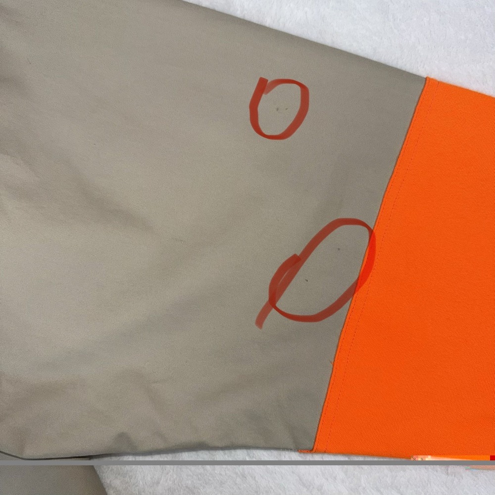 Vtg 90s C.C. Filson Co. Padded Hunting Shooting Shirt Orange Khaki Gorp Sz XXXL - Picture 15 of 16